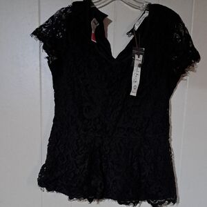 Elegant Black Lace Top